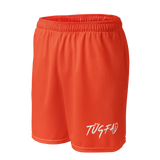 Orange Unisex Mesh Shorts w/ pockets