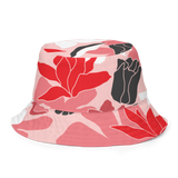 Red/Floral Reversible Bucket