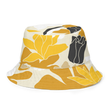 Cream/Floral Reversible Bucket