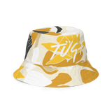 Cream/Floral Reversible Bucket